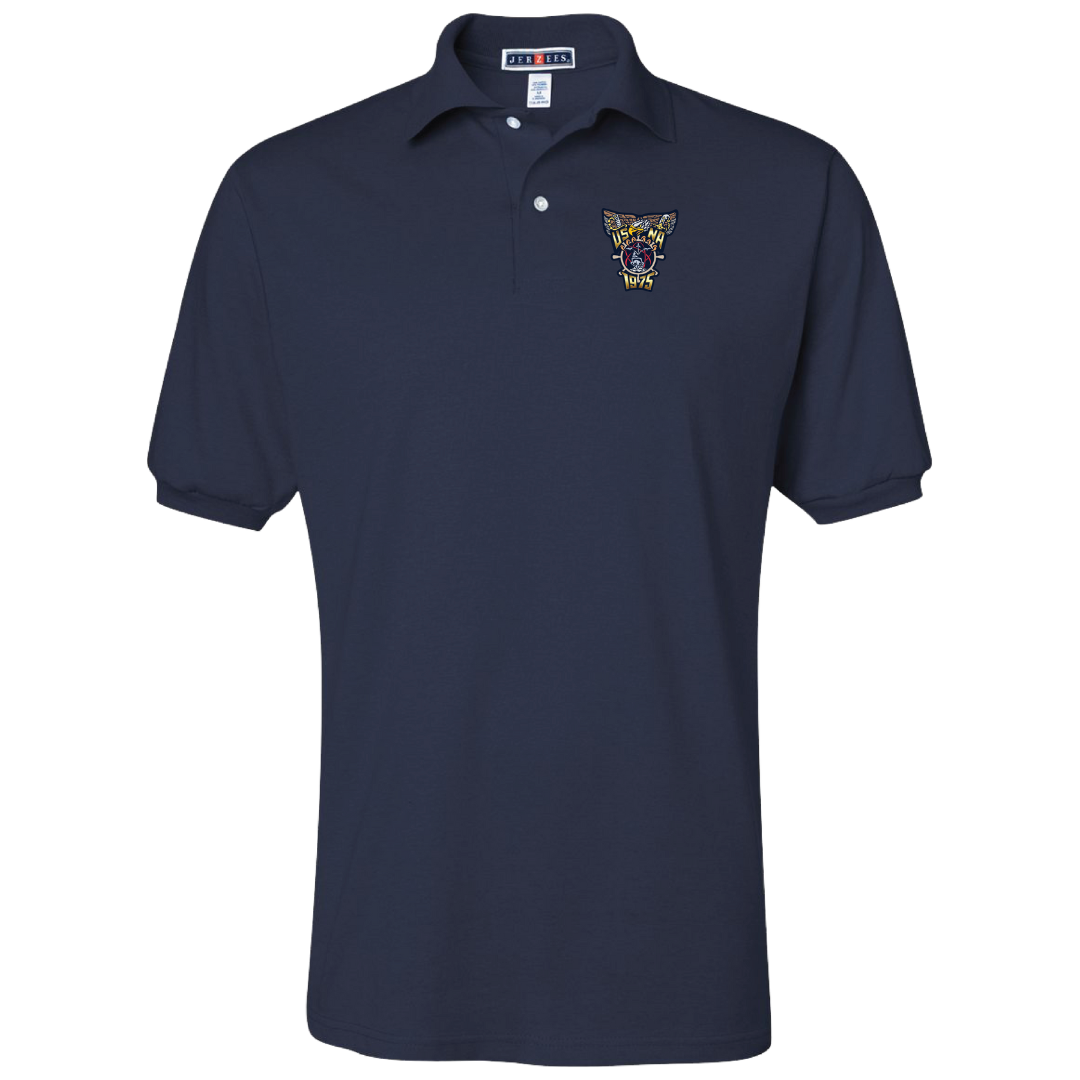 Embroidered Golf Shirt (Navy)